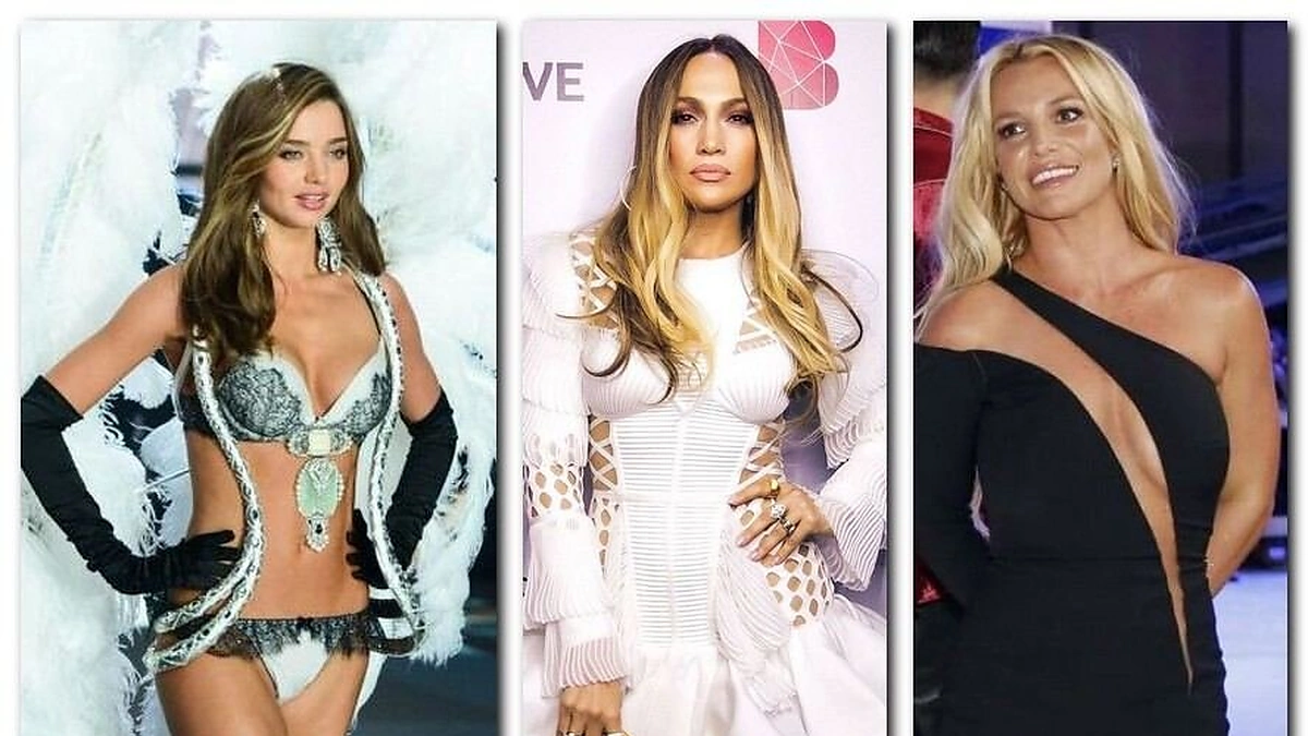 Miranda Kerr, Jennifer Lopez, Britney Spears