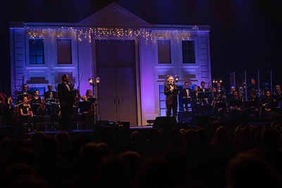 Naujametinio koncerto akimirka