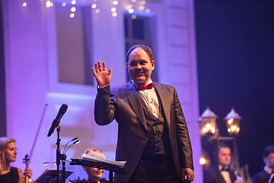 Naujametinio koncerto akimirka