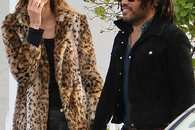 Lenny Kravitzas su drauge