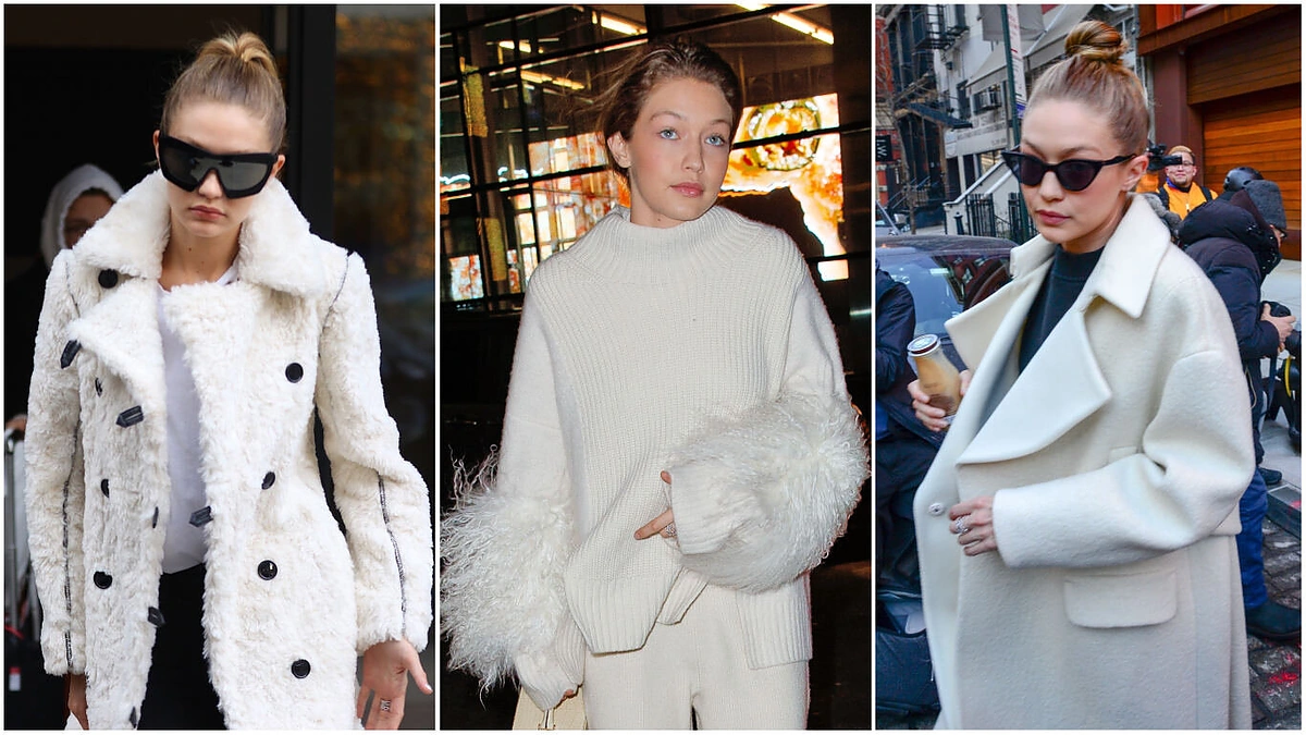 Gigi Hadid žiemos stilius