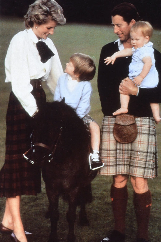 Princas Williamas ant savo Šetlando ponio