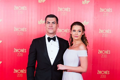 Justinas Jankevičius su mylimąja Greta Mikalauskyte