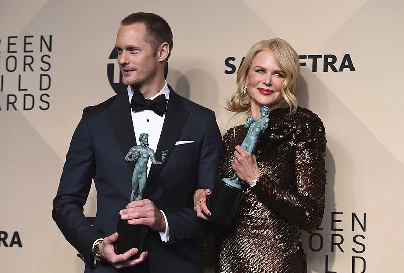 Alexanderis Skarsgardas ir Nicole Kidman / „Scanpix“/AP nuotr.