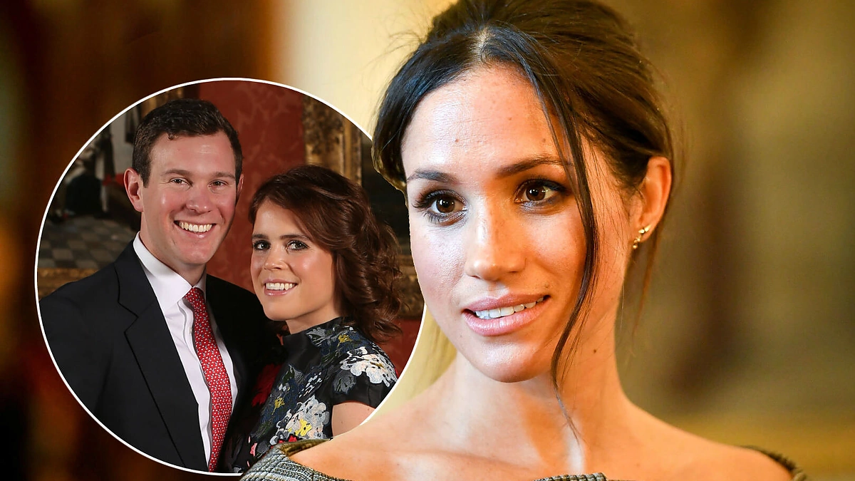 Meghan Markle ir princesė Eugenie su sužadėtiniu