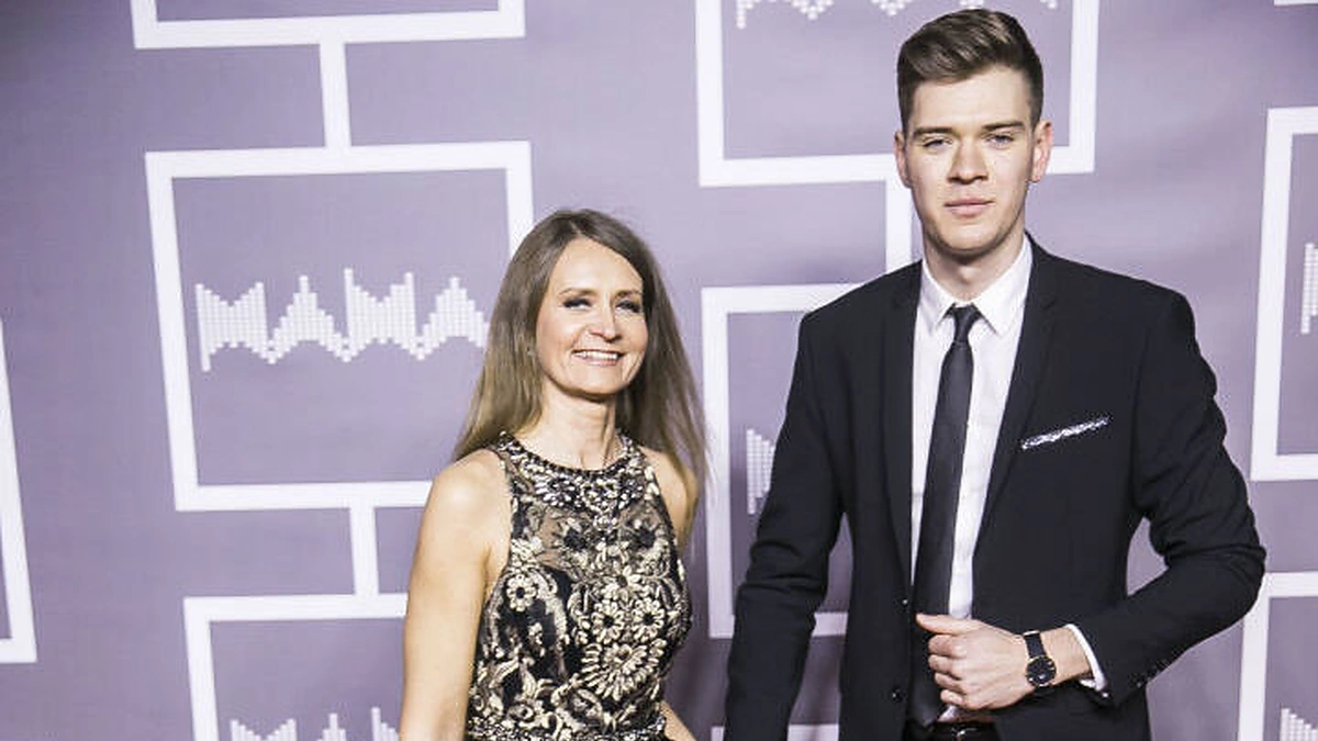 Radijo laidų vedėjas Ignas Lelys su mama