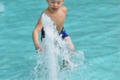 Nerijus Juška su šeima lankėsi vandens parke