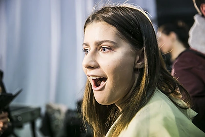 Laidos filmavimo akimirka