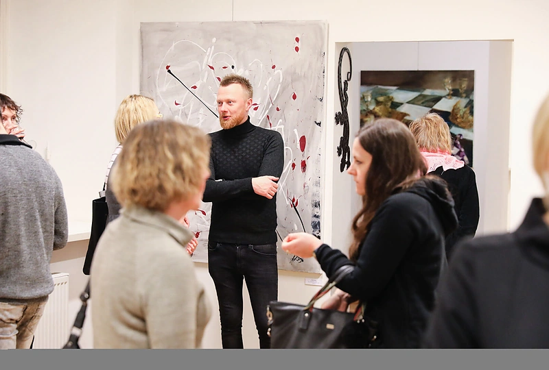 Kristinos Lisauskės parodos atidarymo akimirka