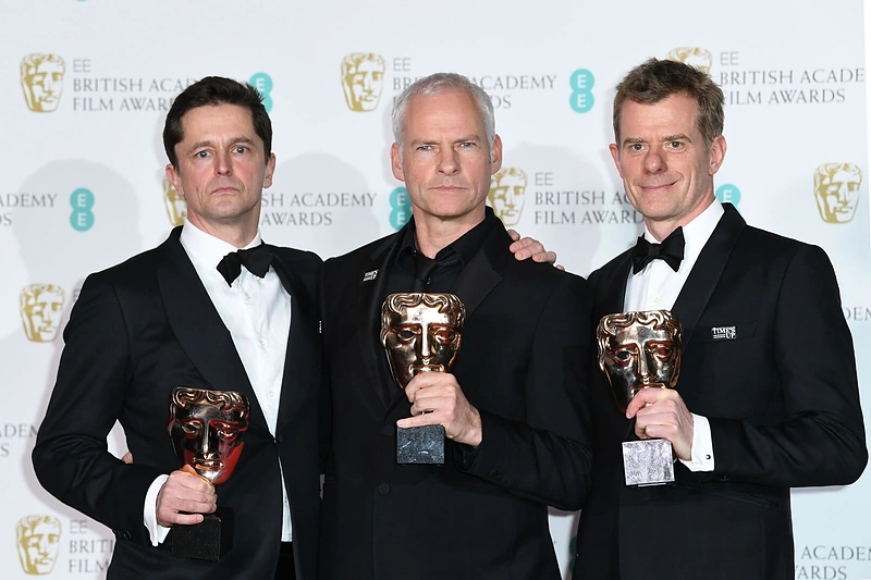Peter Czernin, Martin McDonagh (viduryje) ir Graham Broadbent