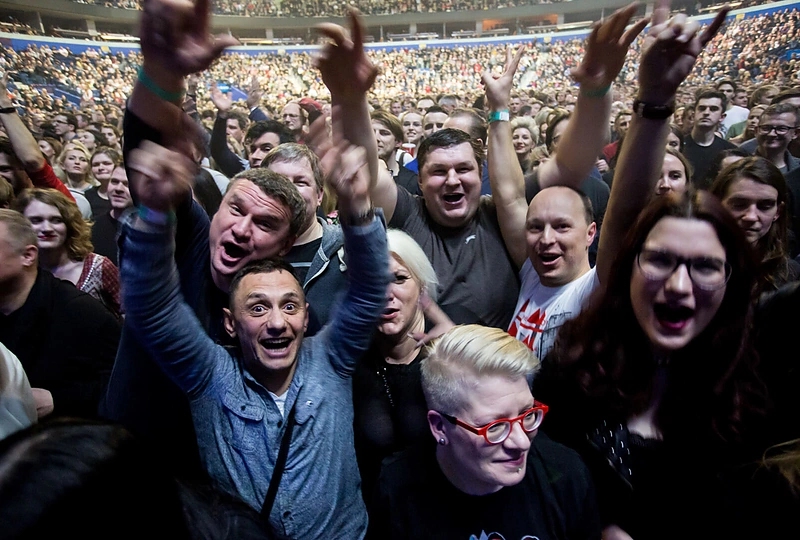 „Depeche Mode“ koncerto akimirka