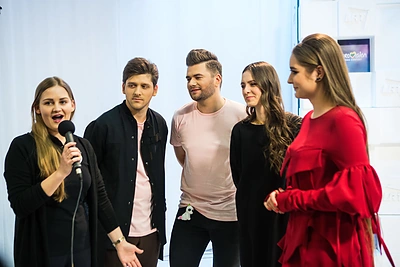 Laidos filmavimo akimirka