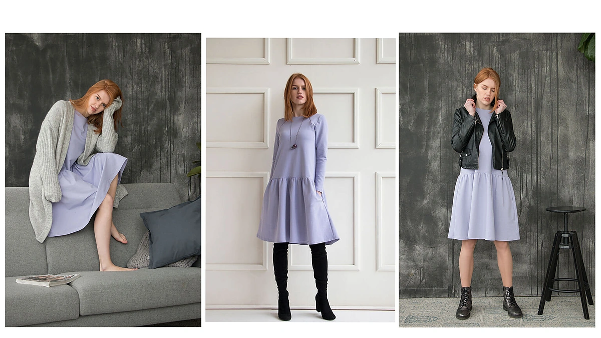 Skirtingi suknelės dėvėjimo būdai