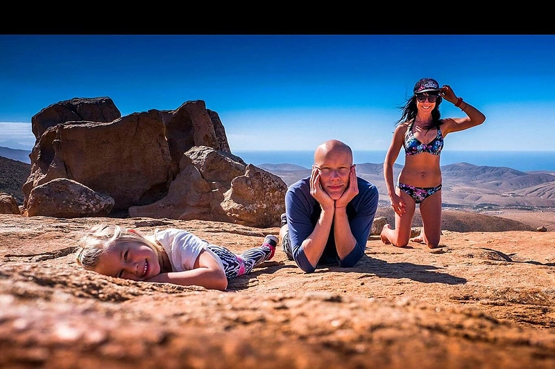 Jurga Baltrukonytė ir Algis Kriščiūnas su dukra Paula