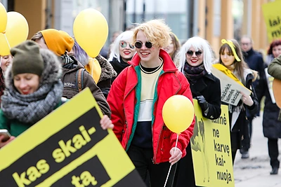 Tarptautinės laimės dienos Kaune akimirka