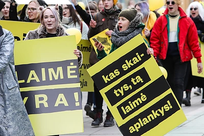 Tarptautinės laimės dienos Kaune akimirka