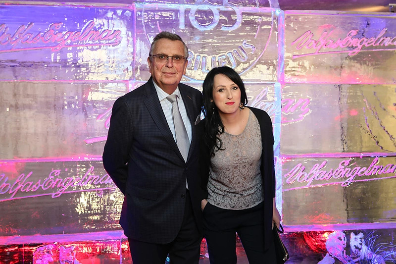 Jonas Jučas su dukra Indre / Eriko Ovčarenko / BNS nuotr.