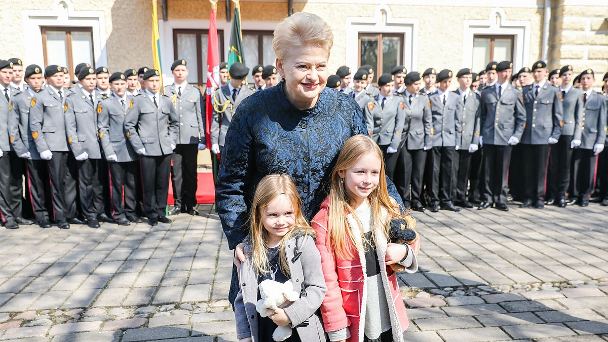 Kadetų priesaikos akimirka