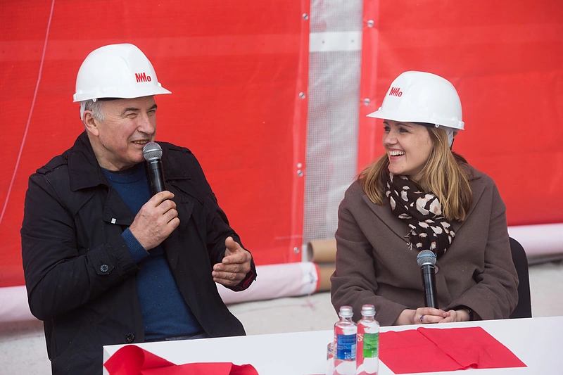 MO muziejaus būsimo atidarymo proga surengtos spaudos konferencijos akimirkos