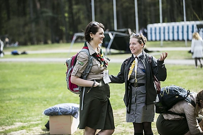 Lietuvos skautų suvažiavimo akimirka