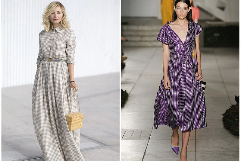 Marškinių stiliaus suknelė