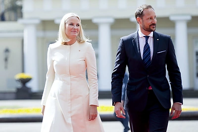 Lietuvoje lankosi Norvegijos sosto įpėdinis kronprincas Haakonas ir kronprincesė Mette-Marit / 15min nuotr.
