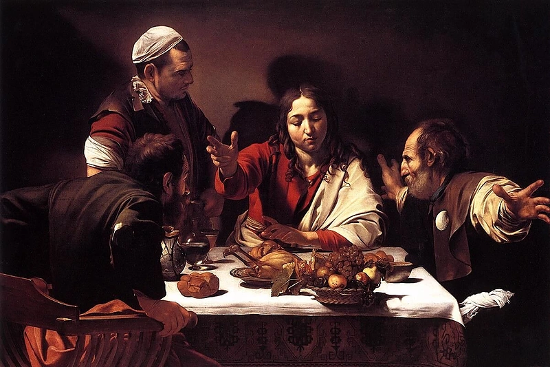 Caravaggio „Vakarienė Emause“