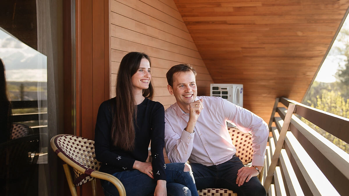 Nerijus Juška su žmona Agne