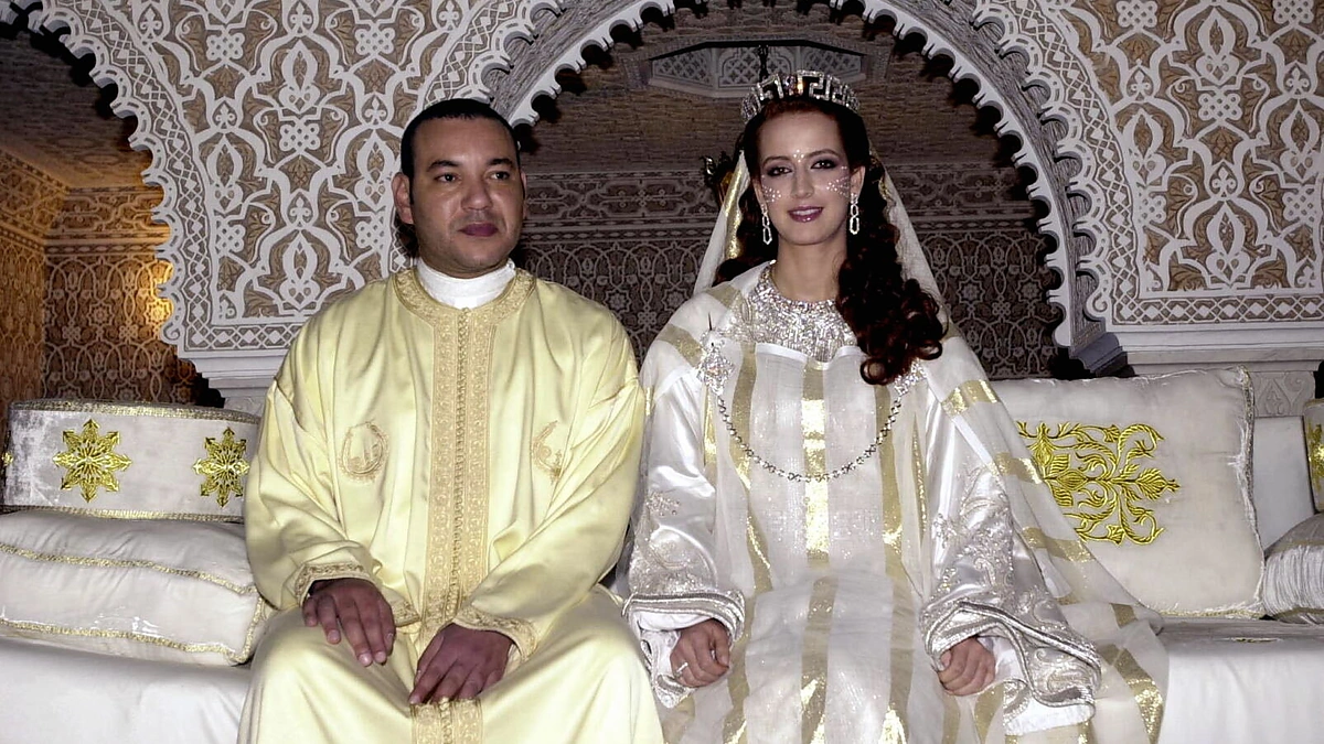 Maroko karalius Mohammedas VI ir princesė Lalla Salma