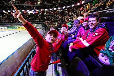 Ledo ritulio rungtynių Lietuva - Estija akimirka