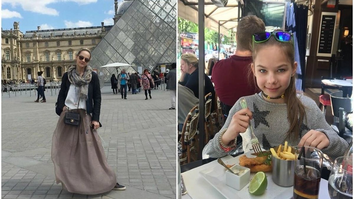 Diana Dargienė su dukra Une