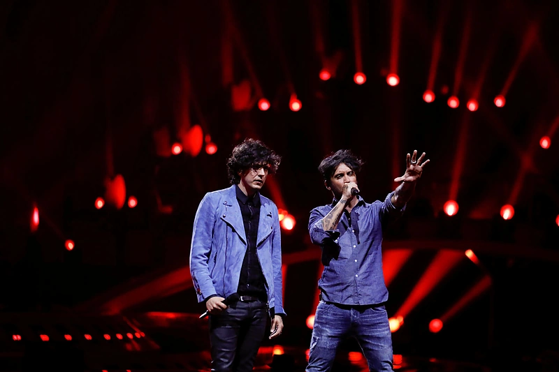 Italijos atstovai Ermal Meta ir Fabrizio Moro