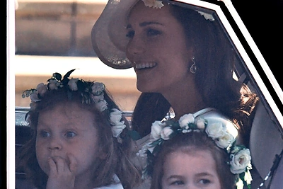 Kembridžo hercogienė Catherine su vaikais