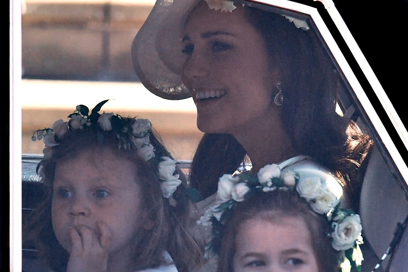 Kembridžo hercogienė Catherine su vaikais