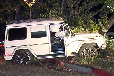 Reperis Macas Milleris neblaivus padarė avariją automobiliu „Mercedes-Benz G-Wagon“