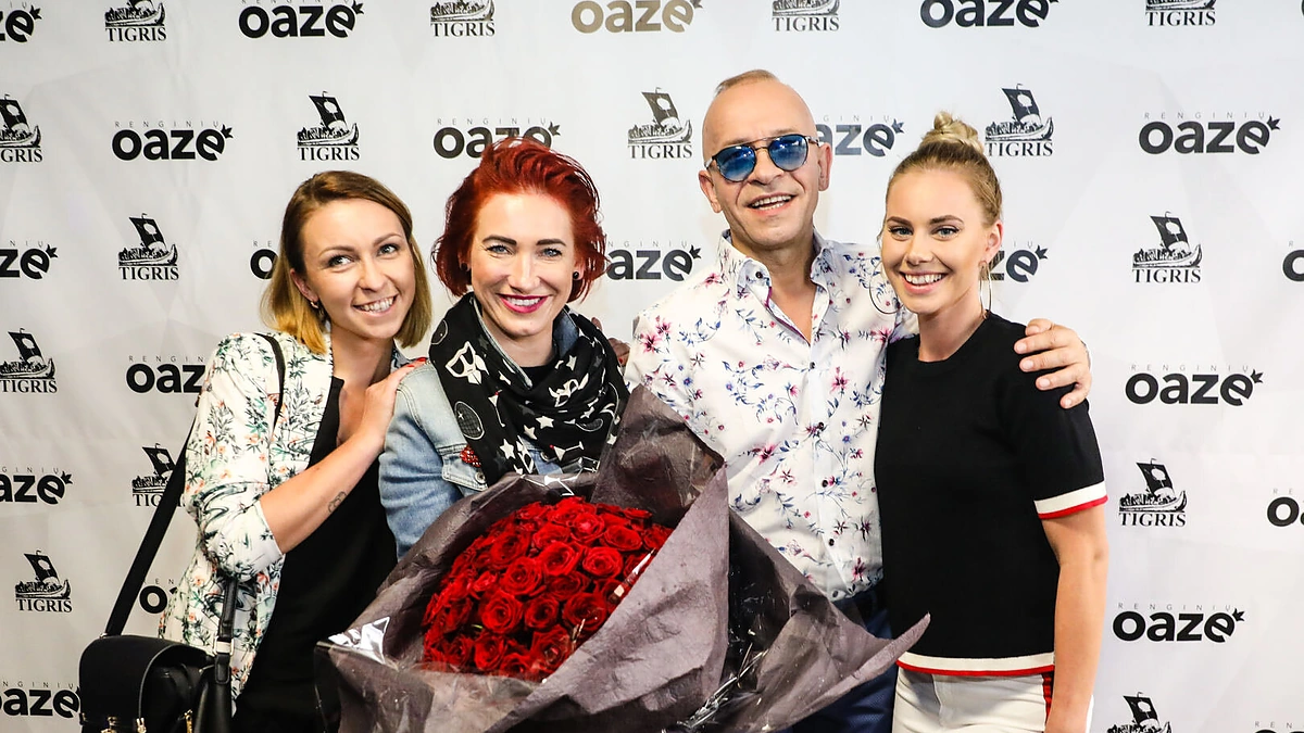 Kastytis Kerbedis su gerbėjais