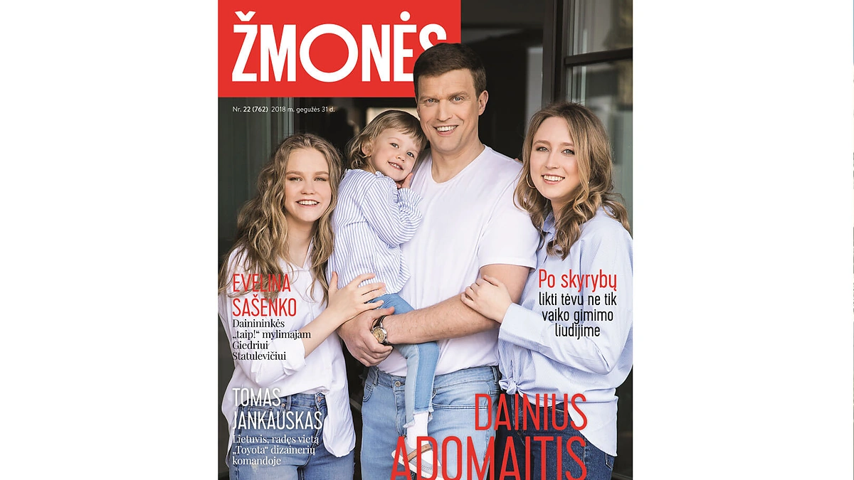 Dainius Adomaitis su šeima