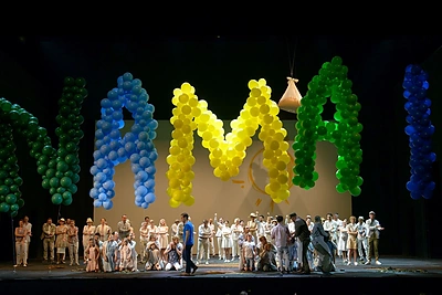 Akimirka iš operos „Idomenėjas“ generalinės repeticijos