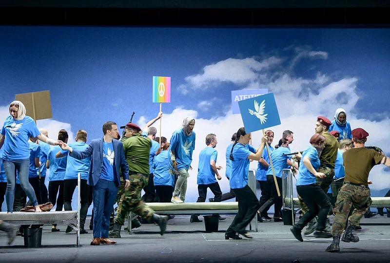 Akimirka iš operos „Idomenėjas“ generalinės repeticijos