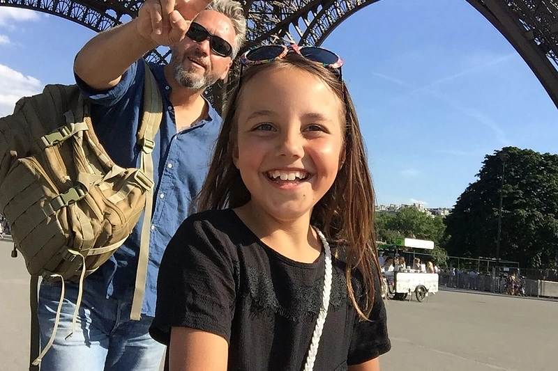 Rimas Bružas su dukra Marija