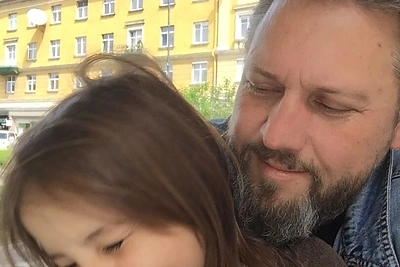 Rimas Bružas su dukra Marija