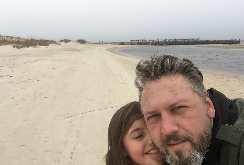 Rimas Bružas su dukra Marija