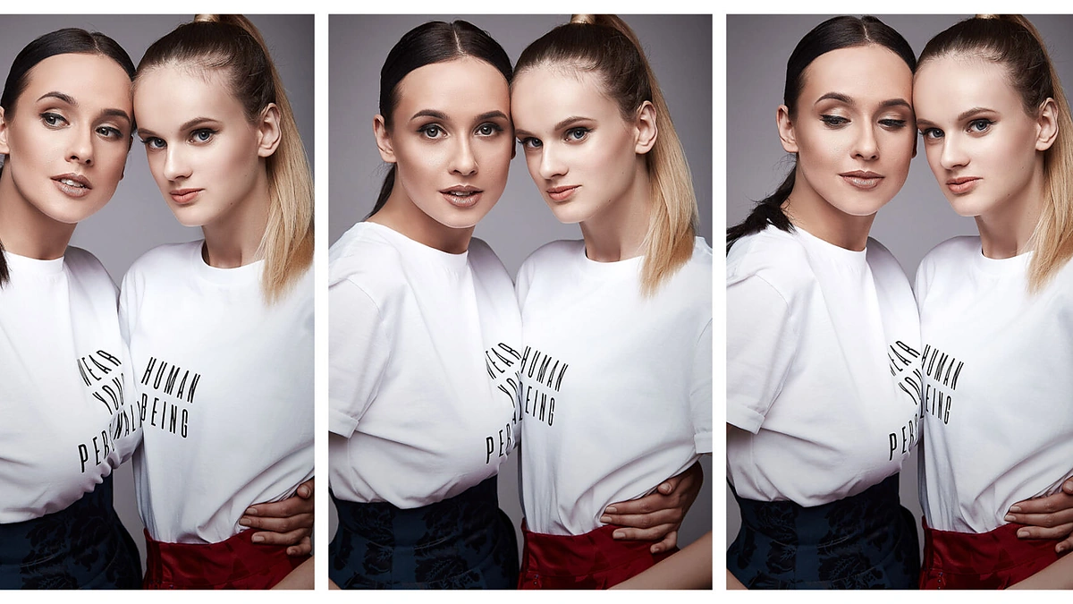 Viktorija Šaulytė su seserimi Gabija