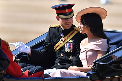 Karališkojo parado „Trooping the Colour“ akimirkos