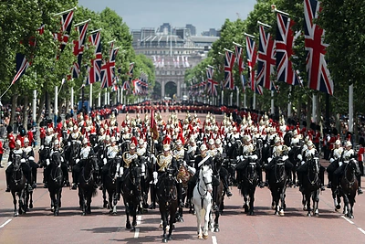 Karališkojo parado „Trooping the Colour“ akimirkos