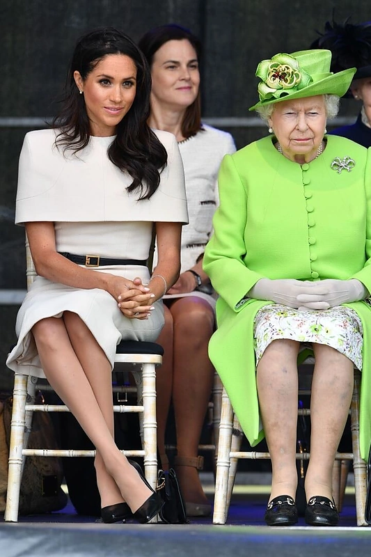 Karalienė Elizabeth II ir Sasekso hercogienė Meghan