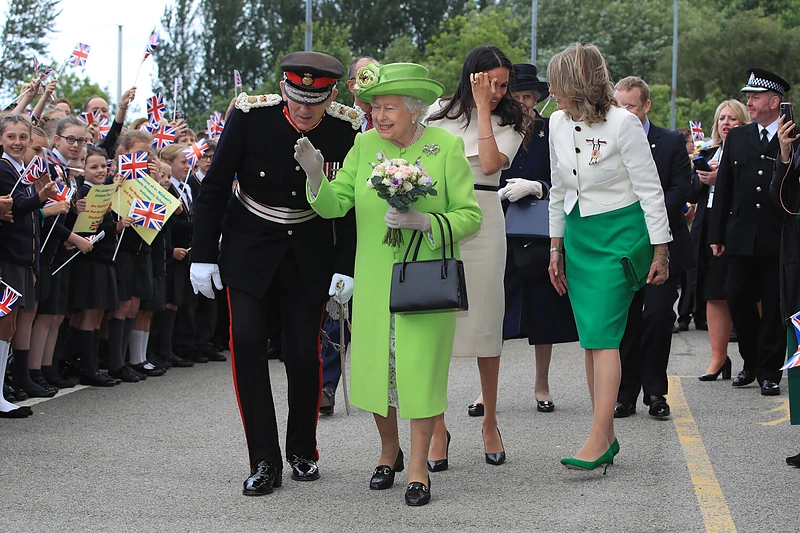 Karalienė Elizabeth II ir Sasekso hercogienė Meghan