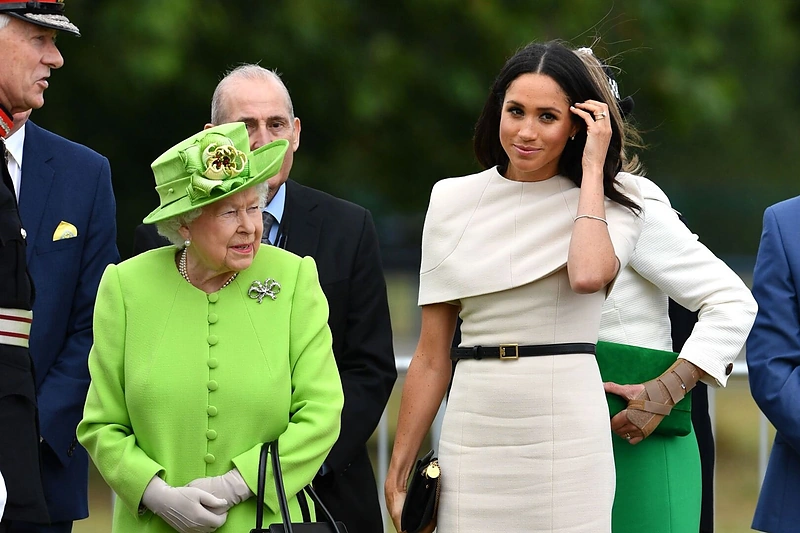 Karalienė Elizabeth II ir Sasekso hercogienė Meghan
