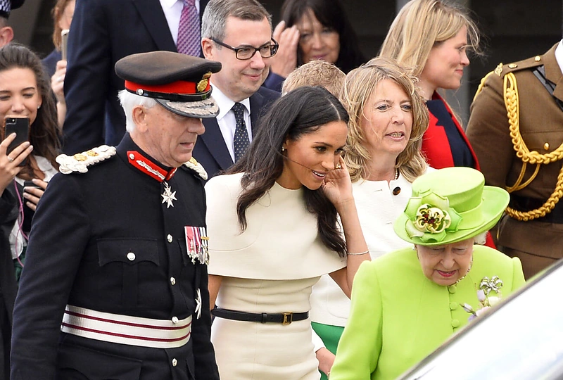 Karalienė Elizabeth II ir Sasekso hercogienė Meghan