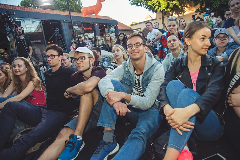 „Kitokių pasikalbėjimų“ su Jonu Mačiuliu akimirka